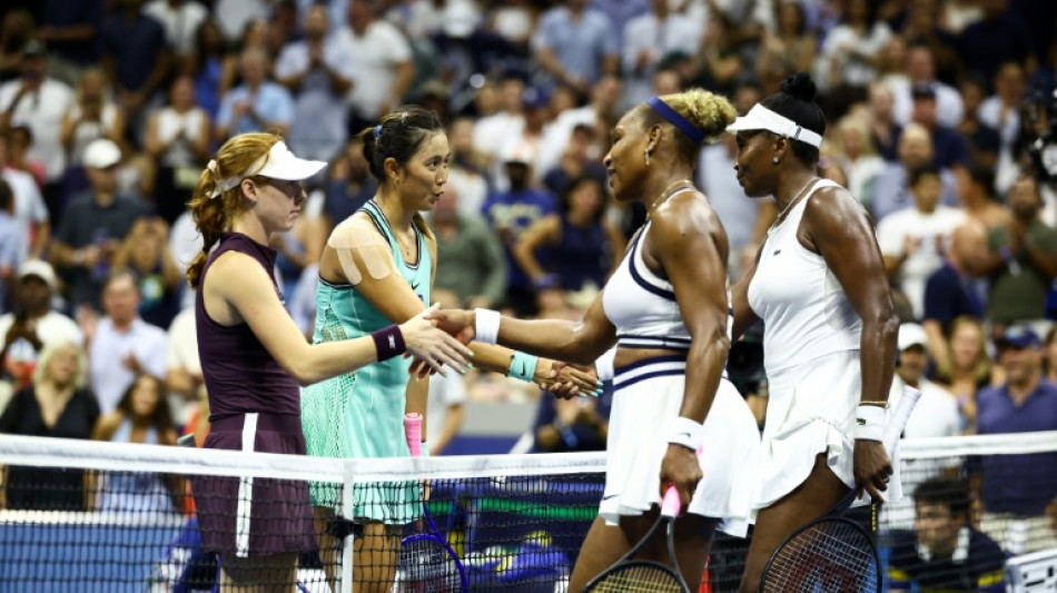 Williams sisters fall in thrilling return to US Open doubles