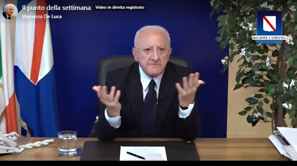 De Luca, in Campania nulla è chiuso, farò operazione verità