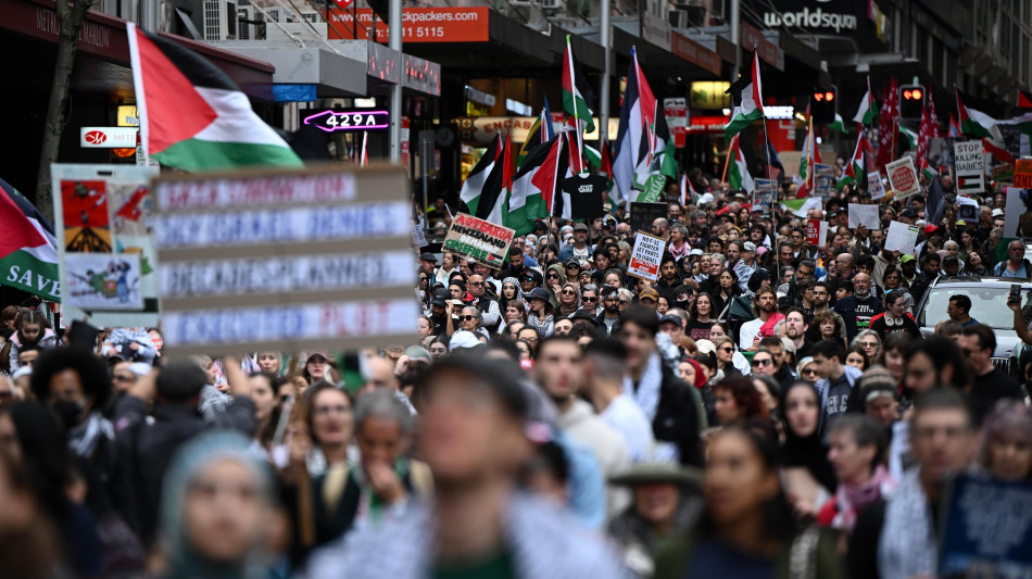 Manifestazioni pro Gaza in 40 città dell'Australia