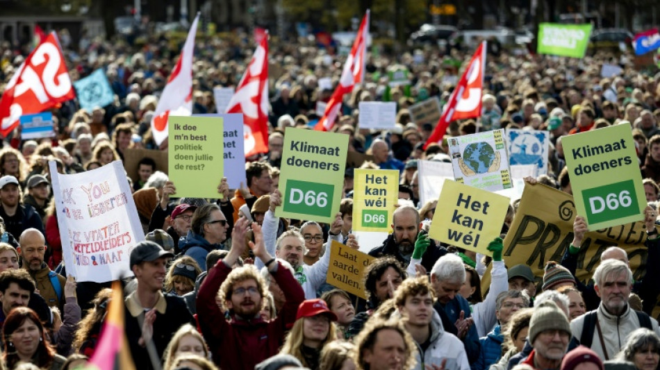Pays-Bas: des dizaines de milliers de manifestants pour le climat avant les élections législatives