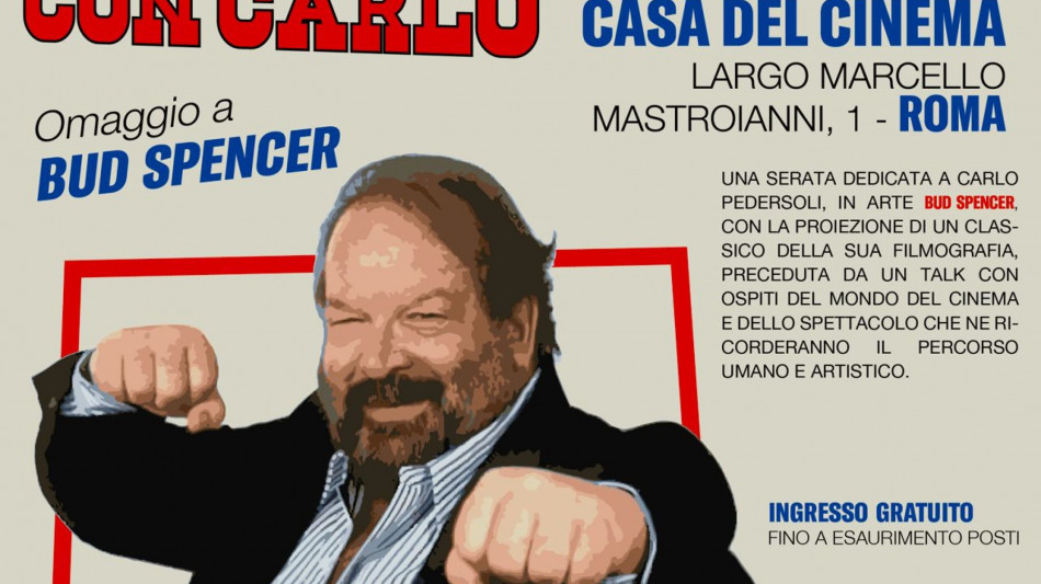 A dieci anni scomparsa, Roma dedica una serata a Carlo Pedersoli in arte Bud Spencer