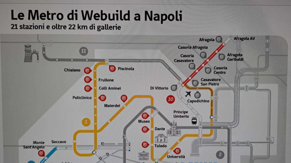 A Webuild contratto da 660 milioni per nuova linea 10 della metro Napoli