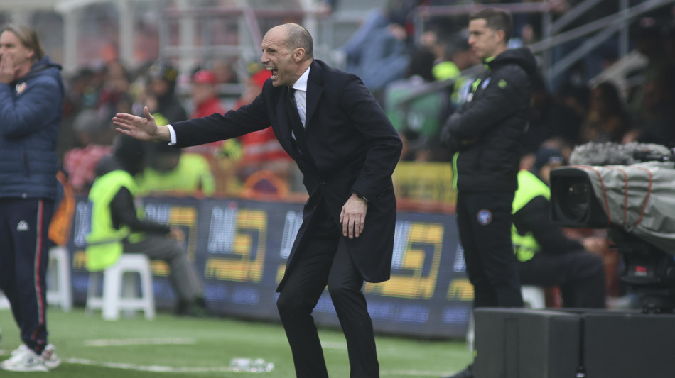 Calcio: Allegri: 'vittoria importante. Il derby? L'Inter &egrave; avanti 10 punti..'