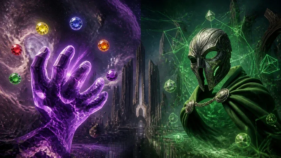 Doutor Destino leva vantagem sobre Thanos nos quadrinhos da Marvel