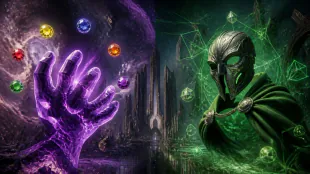 Doutor Destino leva vantagem sobre Thanos nos quadrinhos da Marvel