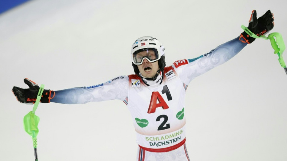 Norway's Kristoffersen wins Schladming slalom
