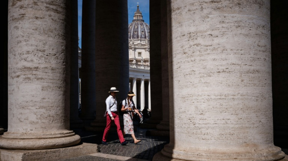 Rome businesses count their blessings with US pope