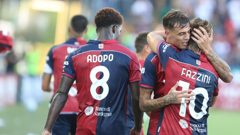 Serie A: Maldini di testa regala al Cagliari 3 punti, Lecce battuto 1-0