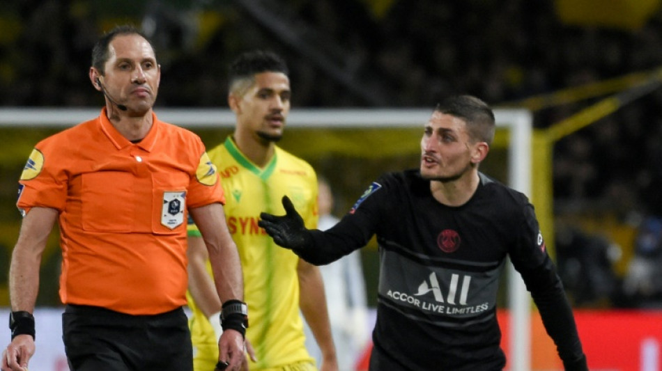 L1: Verratti (PSG) suspendu un match ferme apr&egrave;s ses propos sur l'arbitrage