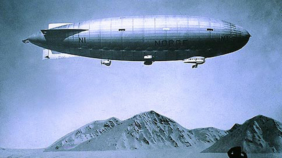 Il primo sorvolo del Polo Nord, 100 anni fa con il dirigibile Norge