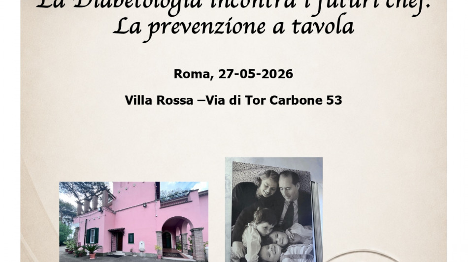 Prevenzione a tavola, la diabetologia incontra i futuri chef