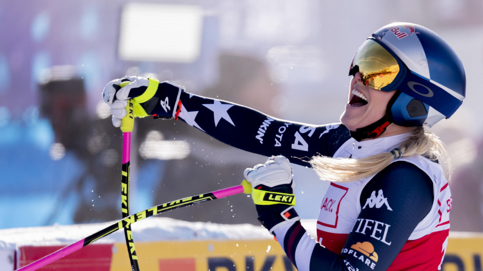 Impresa di Lindsey Vonn, a 41 anni vince la discesa di St. Moritz